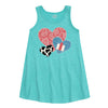 Cowboy Pattern Hearts IH Girls Aline Dress