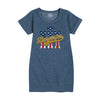 IH Harvester BBTail Patriotic Girls Fleece Dress