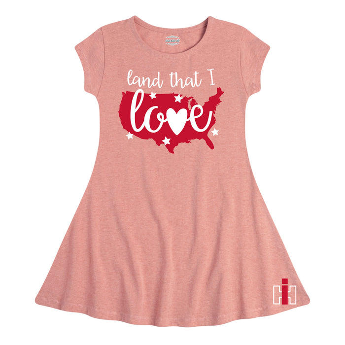 Land That I Love IH Girls Fit and Flare Dress