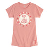 Rise And Shine Bright IH Girls Fitted Short Sleeve Tee