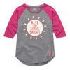 Rise And Shine Bright IH Girls Raglan