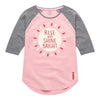 Rise And Shine Bright IH Girls Raglan