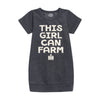 This Girl Can Farm IH Girls Fleece Dress