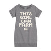 This Girl Can Farm IH Girls Fleece Dress