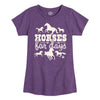 Horses for Days IH Girls Fitted Short Sleeve Tee