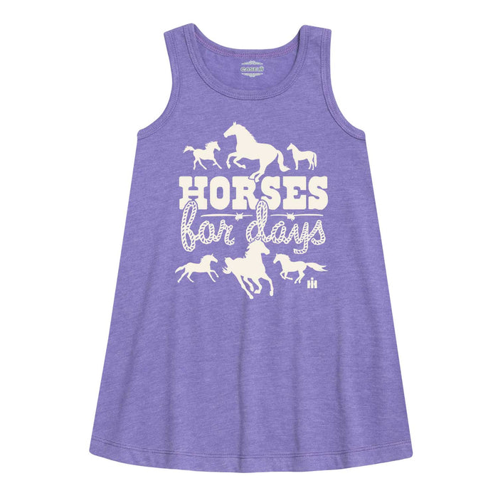 Horses for Days IH Girls Aline Dress