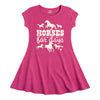 Horses for Days IH Girls Fit and Flare Dress