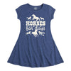 Horses for Days IH Girls Fit and Flare Dress