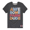 Awesome Farm Dude IH Kids Short Sleeve Tee