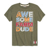 Awesome Farm Dude IH Kids Short Sleeve Tee