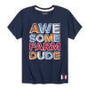 Awesome Farm Dude IH Kids Short Sleeve Tee