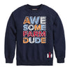 Awesome Farm Dude IH Kids Crew Fleece