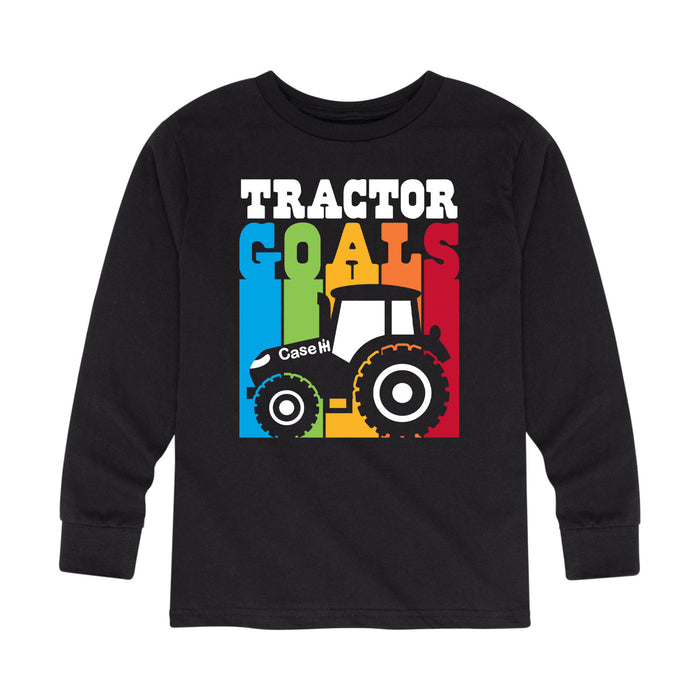 Tractor Goals Case IH Kids Long Sleeve Tee