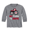 My Turn To Drive Case IH Kids Long Sleeve Tee