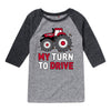 My Turn To Drive Case IH Kids Raglan