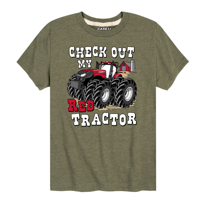 Check Out My Red Tractor Case IH Kids Short Sleeve Tee