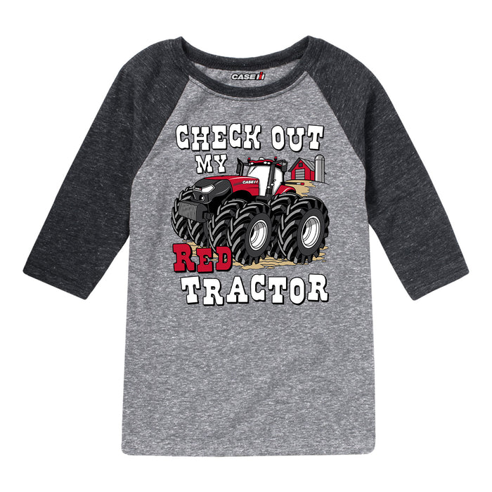 Check Out My Red Tractor Case IH Kids Raglan