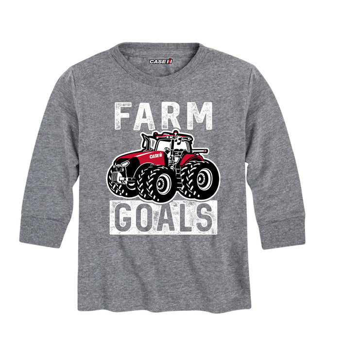 Farm Goals IH Kids Long Sleeve Tee
