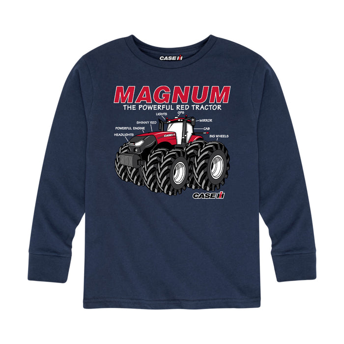 The Powerful Red Tractor Case IH Kids Long Sleeve Tee