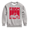 Retro Farm Tractor Case IH Kids Crew Fleece