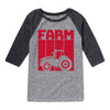 Retro Farm Tractor Case IH Kids Raglan