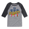 IH Harvester BBTail Patriotic Kids Raglan