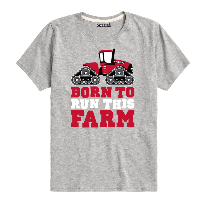 Born To Run This Farm Kids Short Sleeve Tee