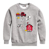 Tractor Ride Animals Case IH Kids Crew Fleece