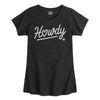 Howdy Rope Script Kids Fitted Short Sleeve Tee