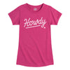 Howdy Rope Script Kids Fitted Short Sleeve Tee