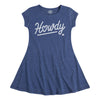 Howdy Rope Script Kids Fit and Flare Dress