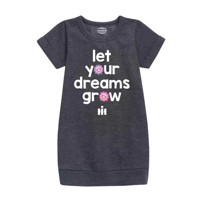 Let Your Dreams Grow IH Kids Fleece Dress