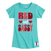 Red And Sassy IH Kids Fitted Short Sleeve Tee