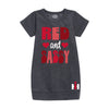 Red And Sassy IH Kids Fleece Dress