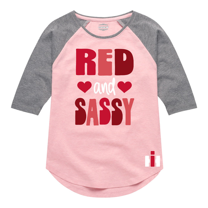 Red And Sassy IH Kids Raglan
