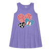 Cowboy Pattern Hearts IH Kids Aline Dress