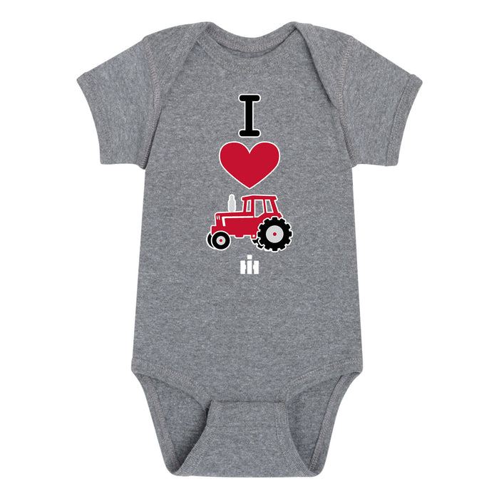 I Heart Red Tractors IH Infant One Piece