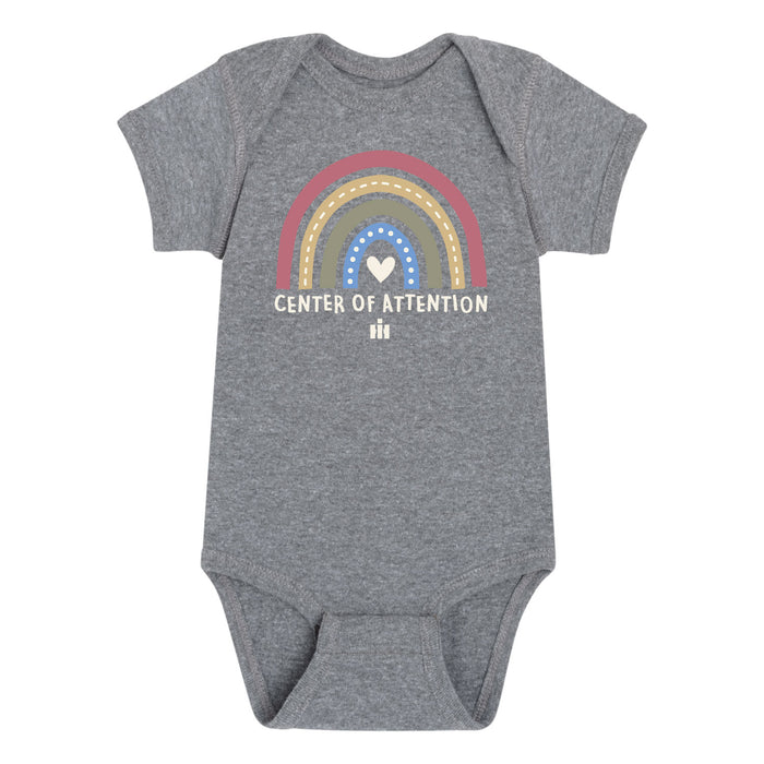 Center Of Attention Rainbow IH Infant One Piece