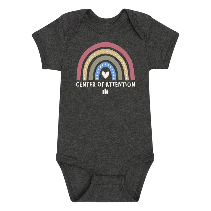 Center Of Attention Rainbow IH Infant One Piece
