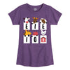 E-I-E-I-O Barnyard Animals IH Kids Fitted Short Sleeve Tee