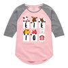 E-I-E-I-O Barnyard Animals IH Kids Raglan