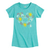 Fall Harvest Heart IH Girls Fitted Short Sleeve Tee