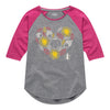 Fall Harvest Heart IH Girls Raglan