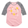 Fall Harvest Heart IH Girls Raglan