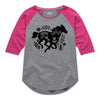 Freespirit Horse Girls Raglan