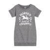 Horses Make Me Happy Girls Fleece Dress