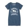 Horses Make Me Happy Girls Fleece Dress