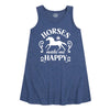 Horses Make Me Happy Girls Aline Dress