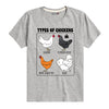 Types Of Chickens Boys Short Sleeve Tee