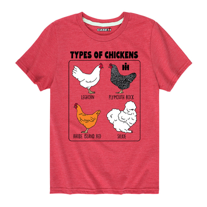 Types Of Chickens Boys Short Sleeve Tee